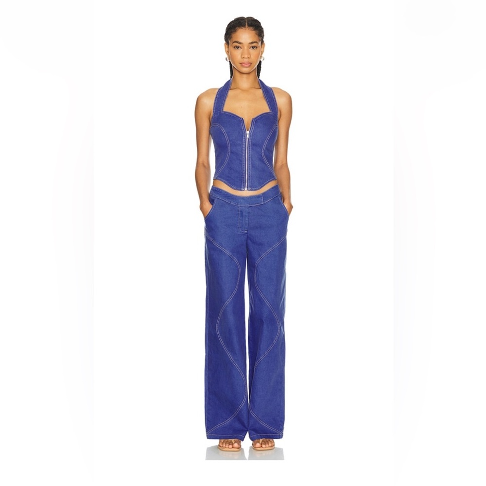 Ramona wide leg dark Blue jeans